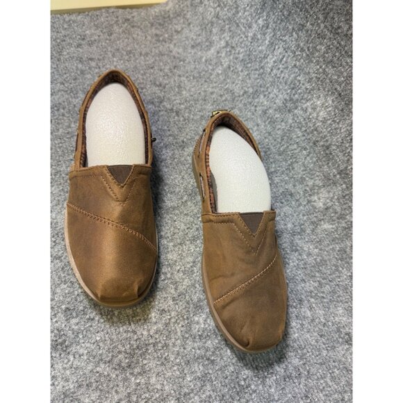 Bobs By Skechers Womens Brown Memory Foam Slip-On Flats Size 6.5 - Picture 9 of 16